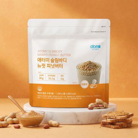 애터미 슬림바디 뉴핏 피넛버터 (대용량) (1,200g, 벌크팩)