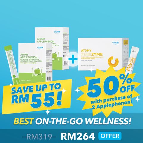 Atomy Applephenon Apple Jelly Stick 2 sets + Atomy Finezyme
