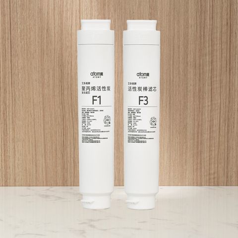 Polypropylene Activated Carbon Composite Filter (F1) + Activated Carbon Block Filter (F3)