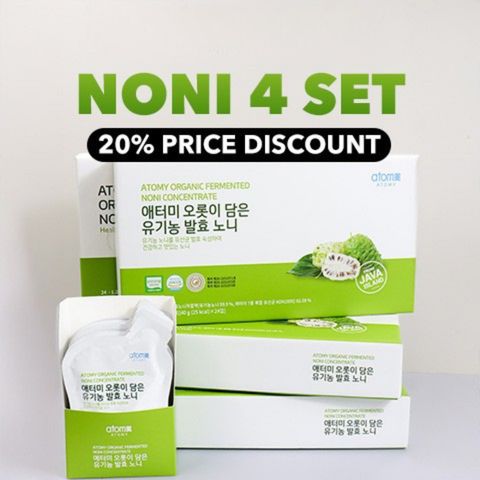 Organic Fermented Noni Pouch x 4