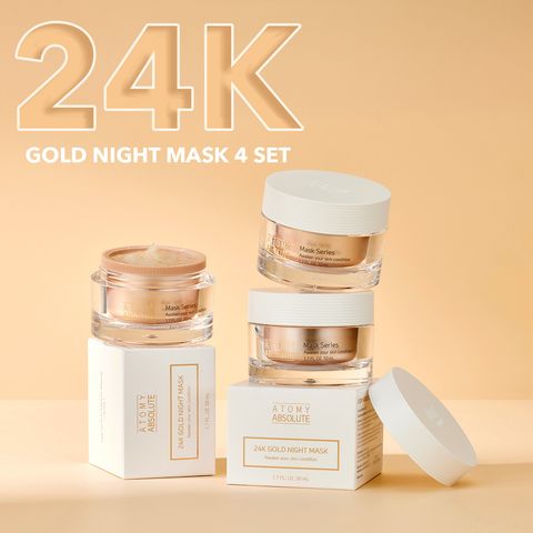 24K Gold night Mask x 4 Set