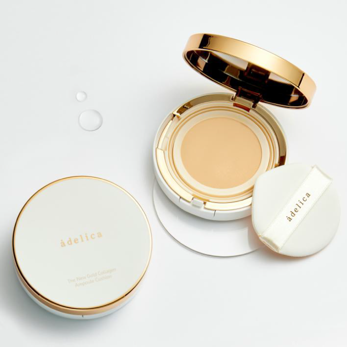 Adelica The New Gold Collagen Ampoule Cushion 01 Peach Vanilla