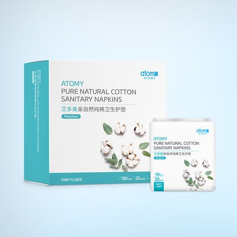 Pure Natural Cotton Sanitary Napkins Pantyliner