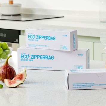 (L) Eco Zipper Bag (22 Bags)