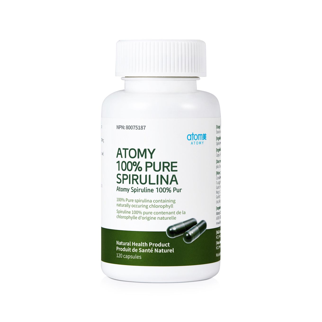 [4+1] 100% Pure Spirulina (120 Capsules)