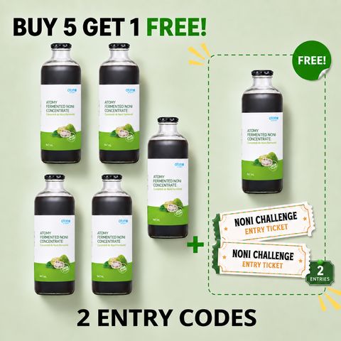 [5+1 CHALLENGE] Fermented Noni Concentrate (947ml x 6 Bottle)
