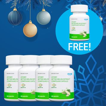 [4+1] Bitter Melon Capsule (60 capsules X 5)