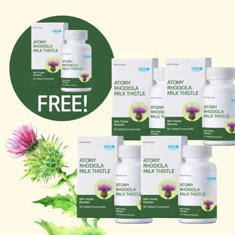 [4+1] Rhodiola Milk Thistle (500mg x 90 Tablets)