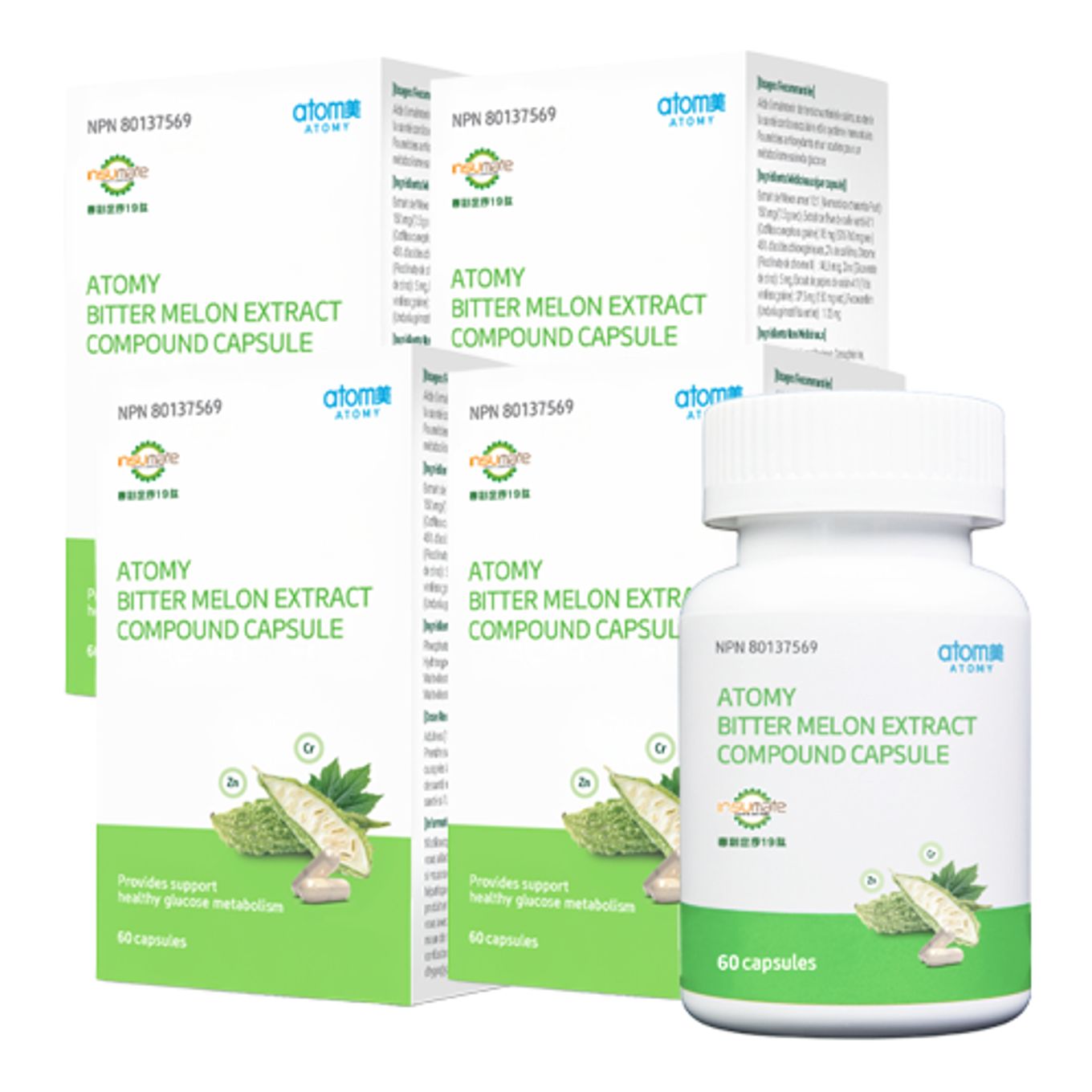 [4 Set] Bitter Melon Capsule (60 Capsules X 4)
