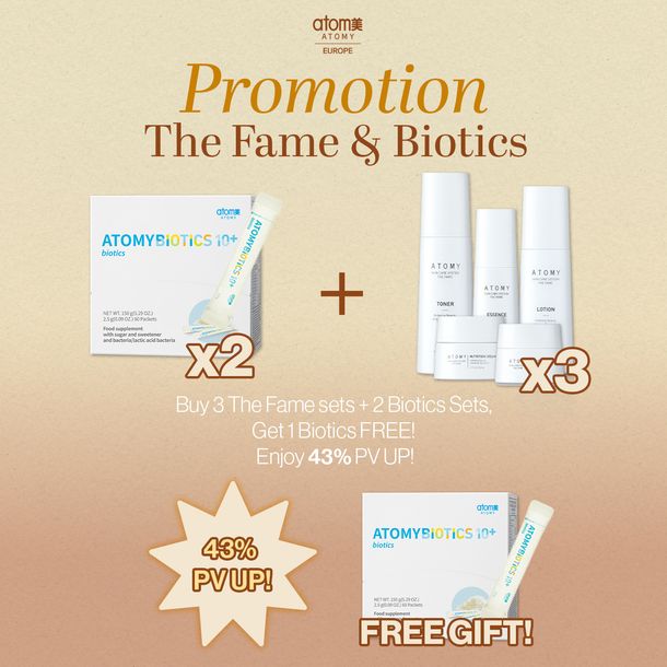 Atomy EU promotion- Fame & Biotics PV UP x Free