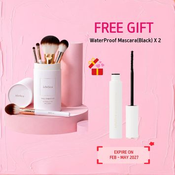 Adelica Make-Up Brush Set + free 2 WaterProof Mascara(Black)