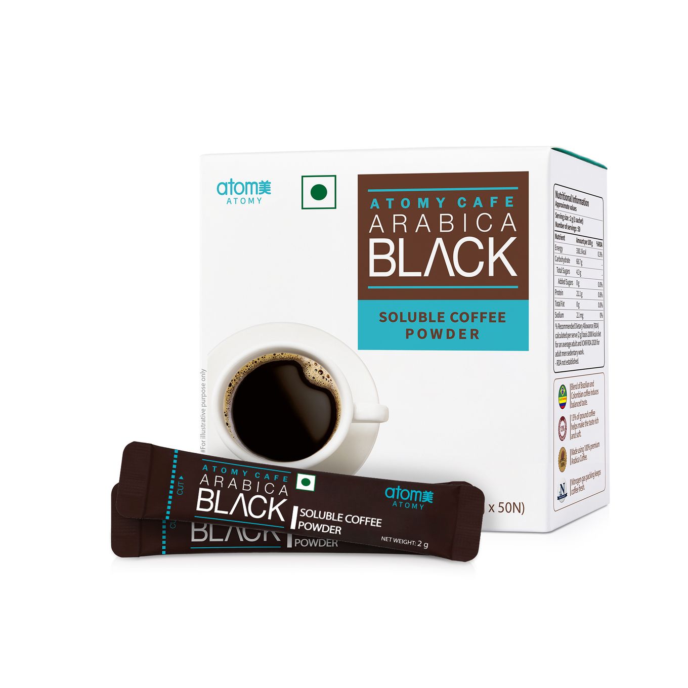 Atomy Cafe Arabica Black (50 sticks)