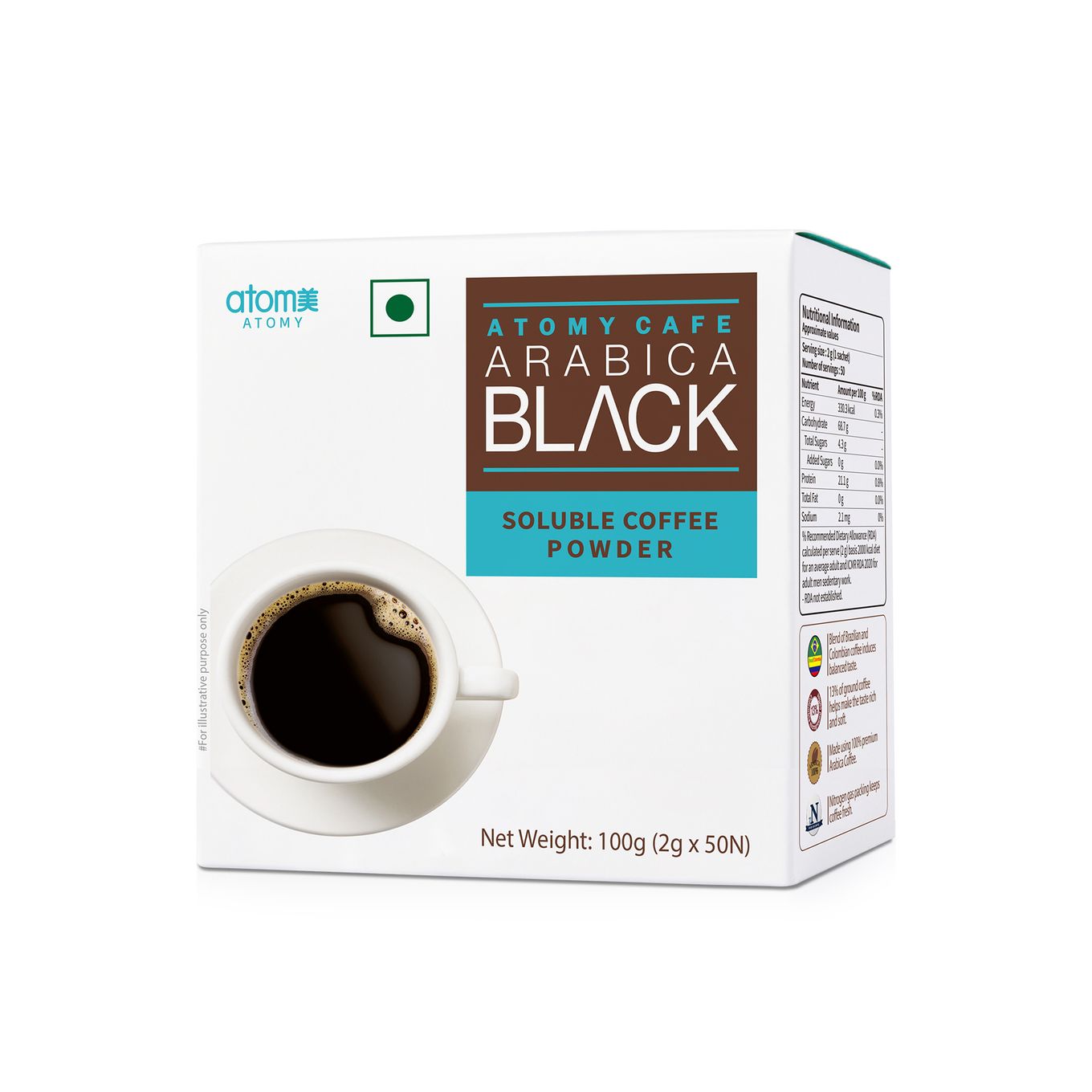 Atomy Cafe Arabica Black (50 sticks)