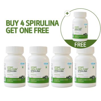 ATOMY 100% PURE* SPIRULINA (India) Offer (Buy 4 Get 1 Free)