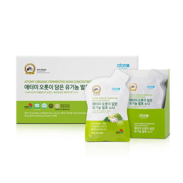 애터미 오롯이 담은 유기농 발효 노니 (40g, 24포)