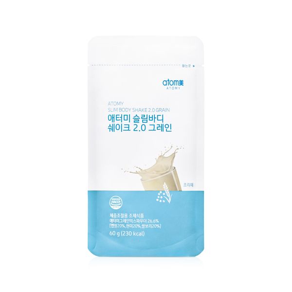 애터미 슬림바디 쉐이크 2.0 그레인 (60g, 15포)