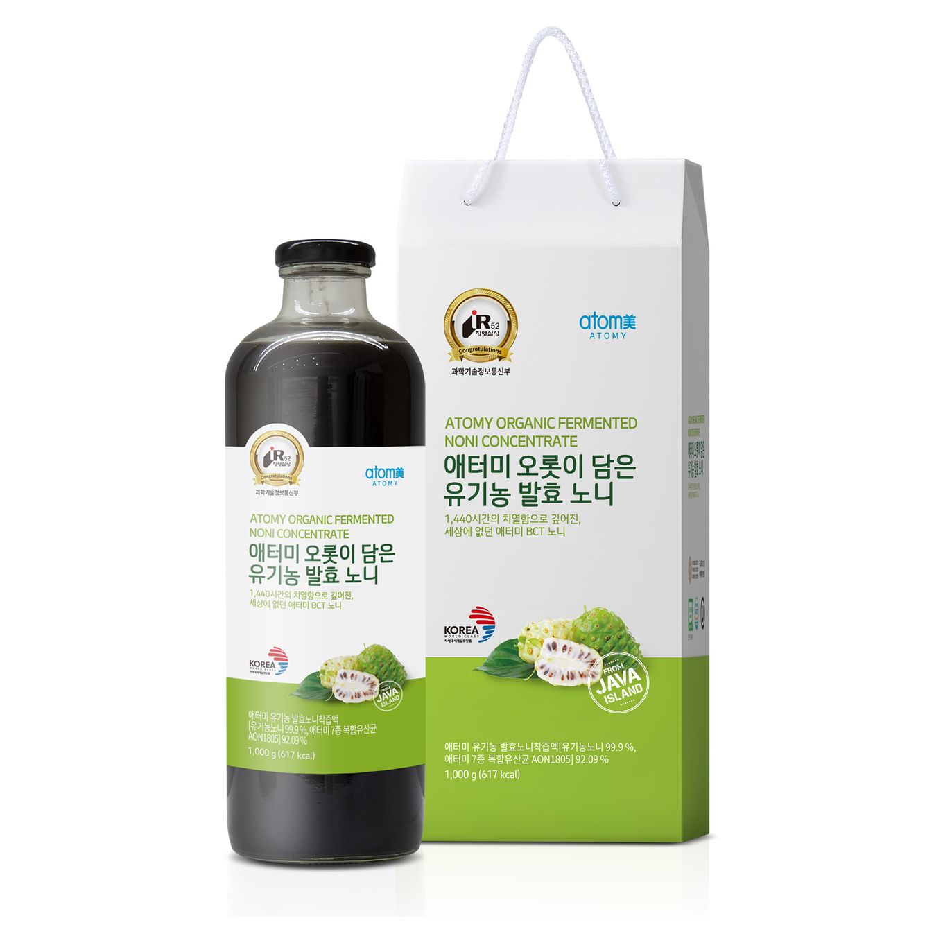 애터미 오롯이 담은 유기농 발효 노니 (1,000g, 병)