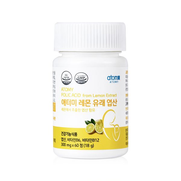 애터미 레몬 유래 엽산 (60정, 2개월분)