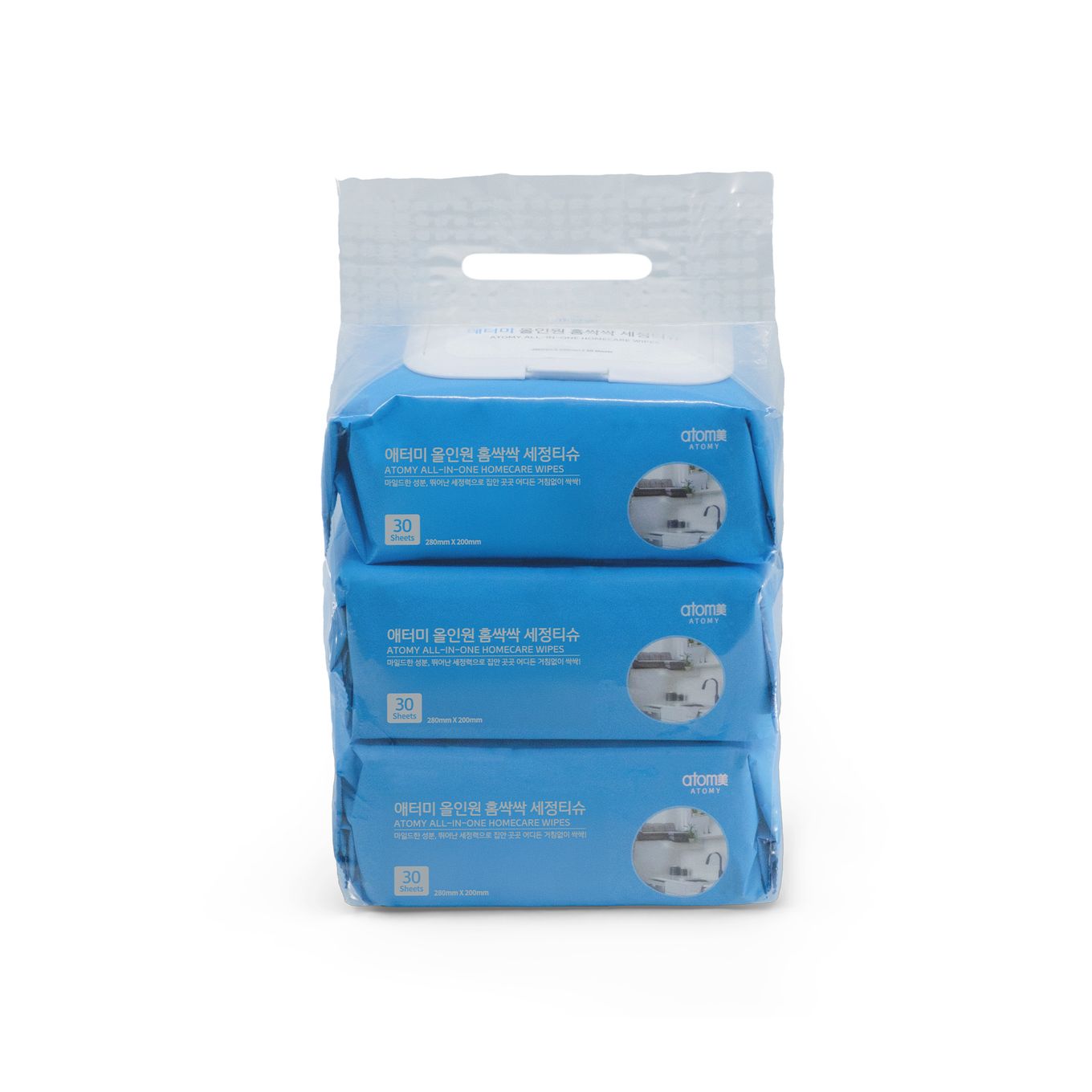 애터미 올인원 홈싹싹 세정티슈(30매입*3개입)