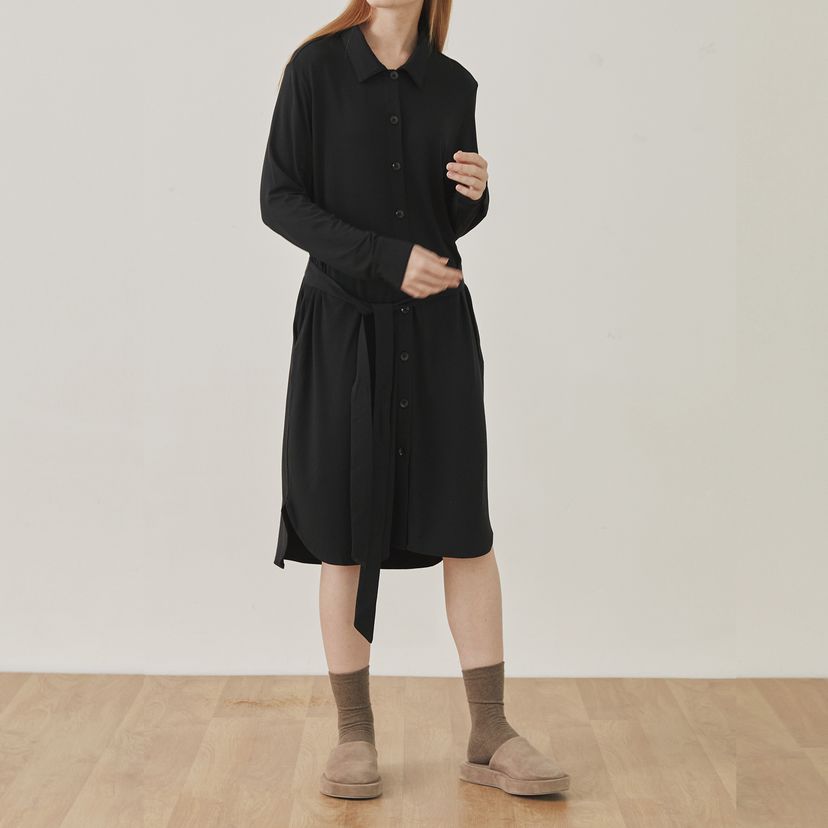 여성 코지 셔츠 원피스