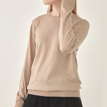 ㅇㅌㅁ 여성 소프트터치 라운드넥 니트