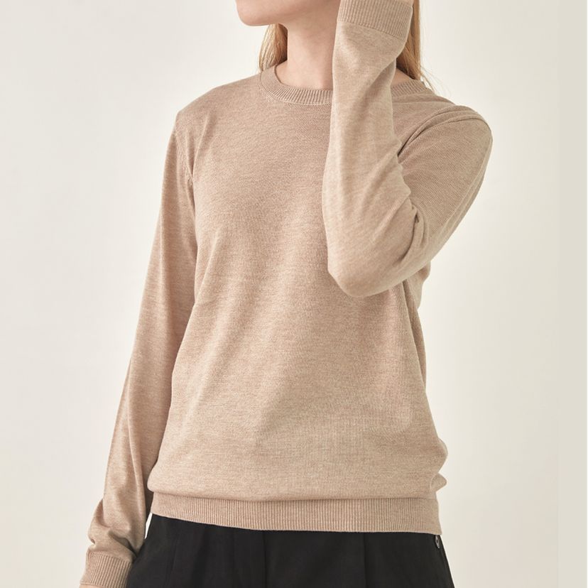 ㅇㅌㅁ 여성 소프트터치 라운드넥 니트