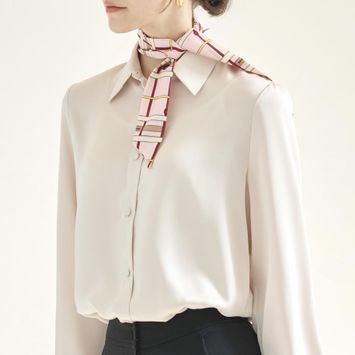 여성 실키 베이직 블라우스