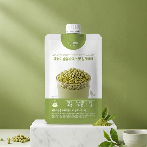 애터미 슬림바디 뉴핏 말차라떼 (60g, 1포)
