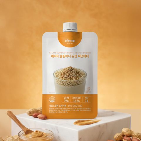 애터미 슬림바디 뉴핏 피넛버터 (60g, 1포)