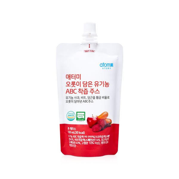 애터미 오롯이 담은 유기농 ABC 착즙 주스 (100ml, 14포)