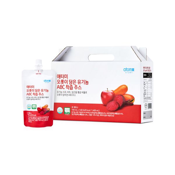 애터미 오롯이 담은 유기농 ABC 착즙 주스 (100ml, 14포)