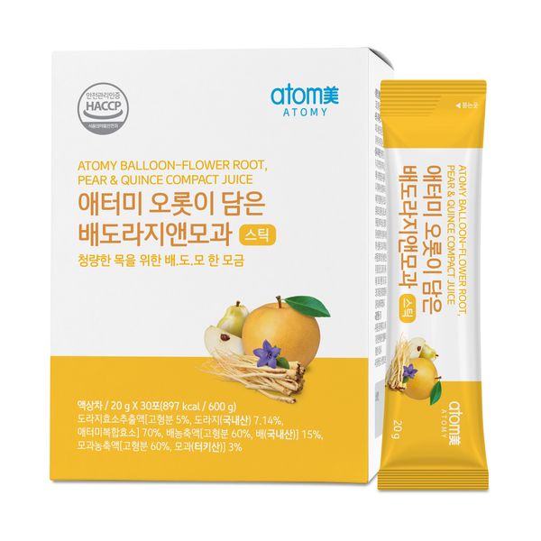애터미 오롯이 담은 배도라지앤모과 (20g, 30포)