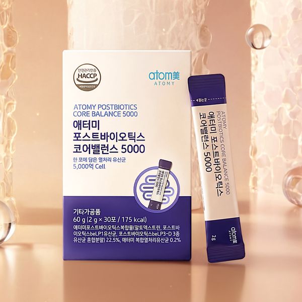 애터미 포스트바이오틱스 코어밸런스 5000(2g, 30포)