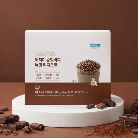 애터미 슬림바디 뉴핏 리치초코 (60g, 14포)