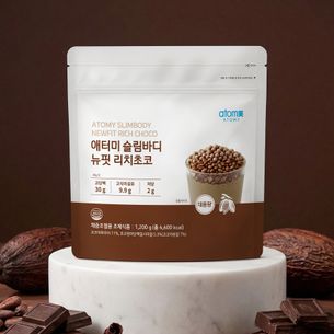 애터미 슬림바디 뉴핏 리치초코 (대용량) (1,200g, 벌크팩)