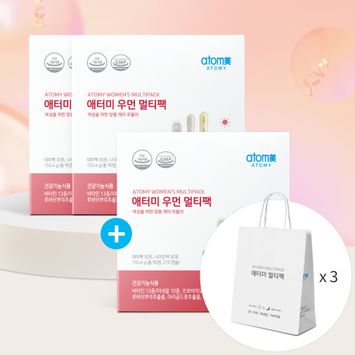 우먼 멀티팩 2+증정(우먼 1+쇼핑백3)+추가 할인