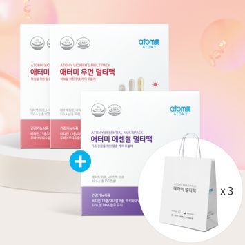 우먼 멀티팩 2+증정(에센셜 1+쇼핑백 3) +추가 할인