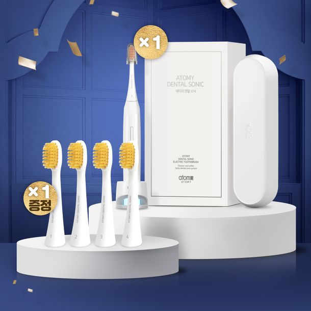 연말 감사 프로모션_덴탈소닉 + 덴탈소닉 칫솔모(증정)