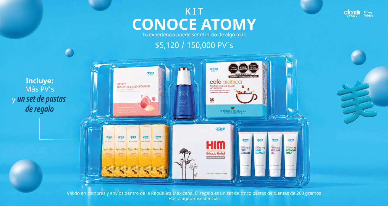 Kit Conoce Atomy