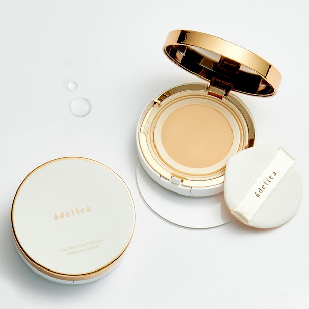 02 Adelica The New Gold Collagen Ampoule Cushion Natural Vanilla