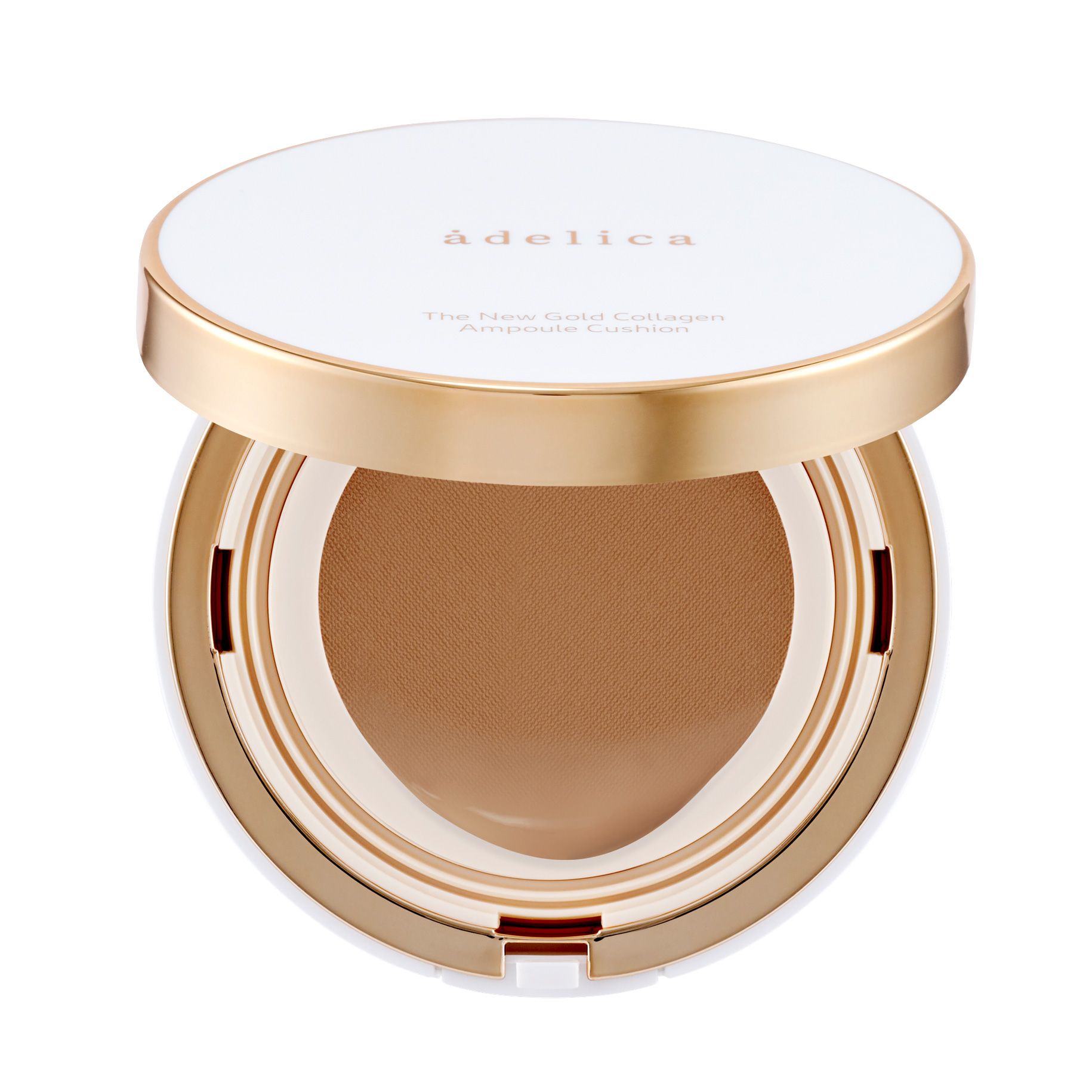 adelica THE NEW GOLD コラーゲンクッションファンデ＆美容液2 04 Adelica The New Gold Collagen Ampoule Cushion Sand | Atomy México