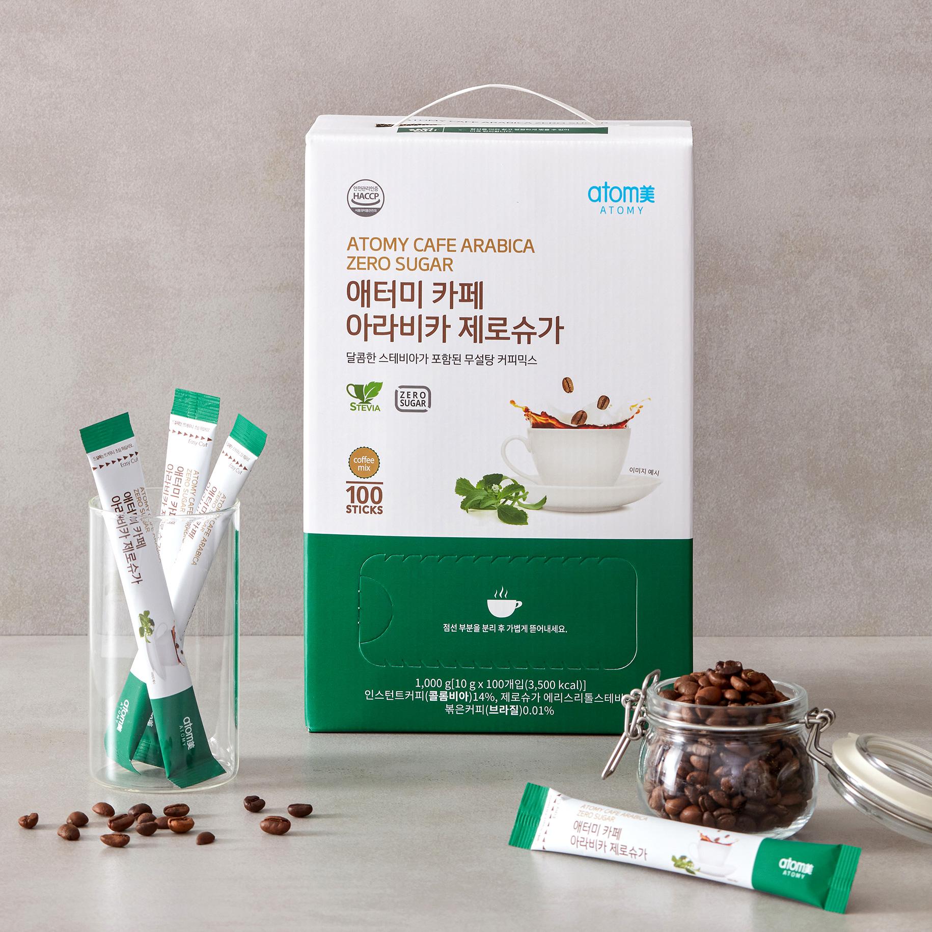 Atomy Cafe Premix Coffee with Stevia (100sticks/box)