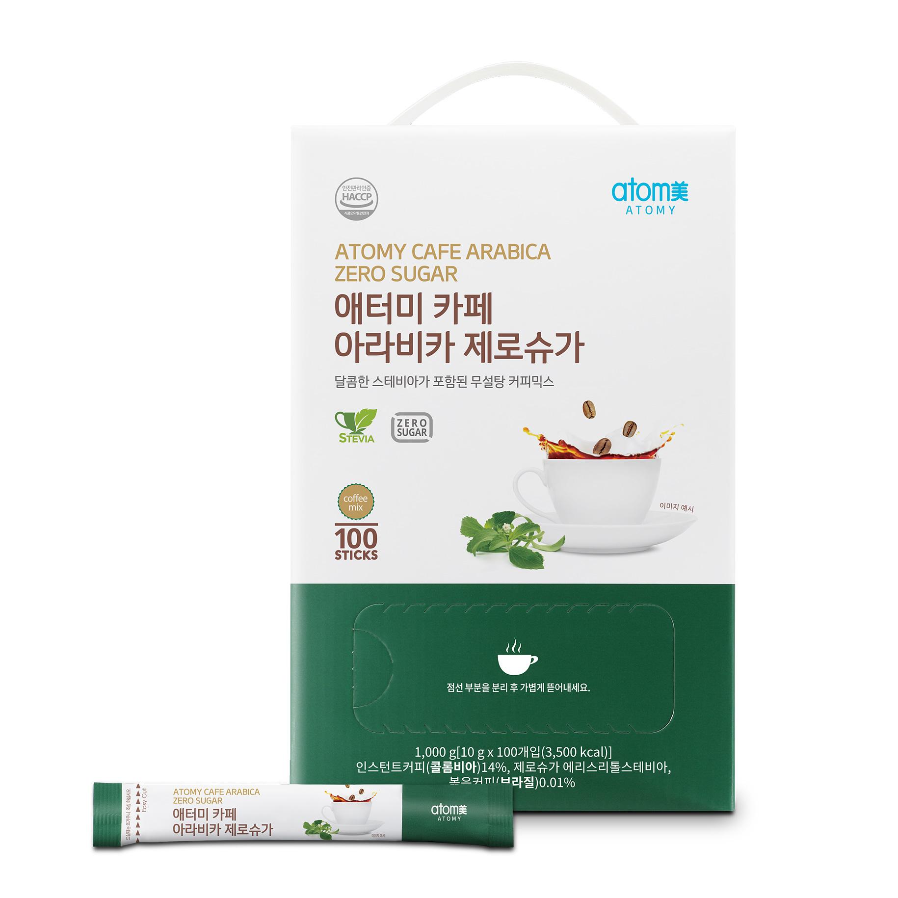 Atomy Cafe Premix Coffee with Stevia (100sticks/box)