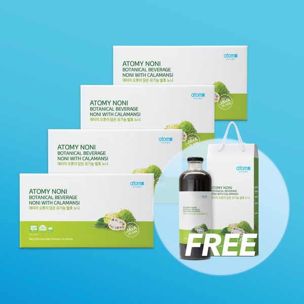 Atomy Noni Pouch 4 sets FREE 1 Noni Bottle