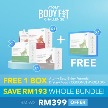 Body Fit Challenge Entry Set FREE Easy Enjoy Coconut Avocado