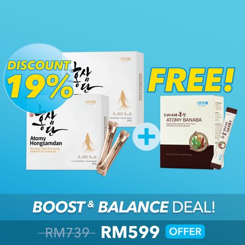 Hongsamdan 2 in 1 + Banaba