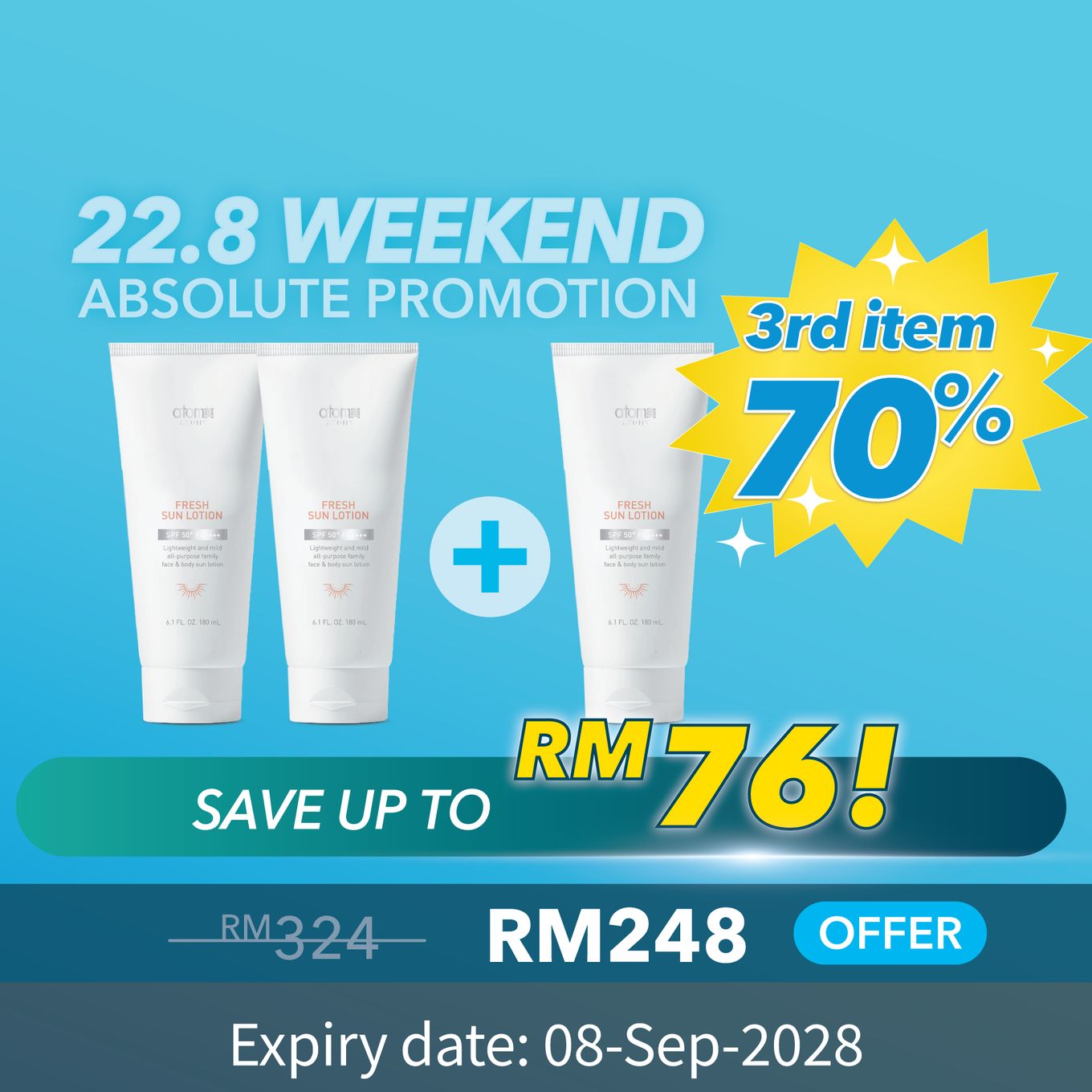 Atomy Fresh Sun Lotion 3 in 1