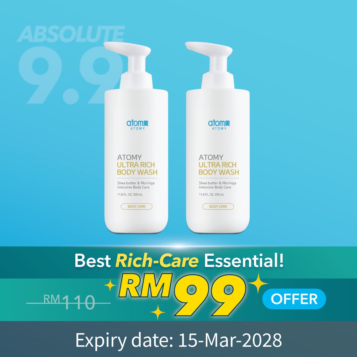 Atomy Ultra Rich Body Wash 2 in 1