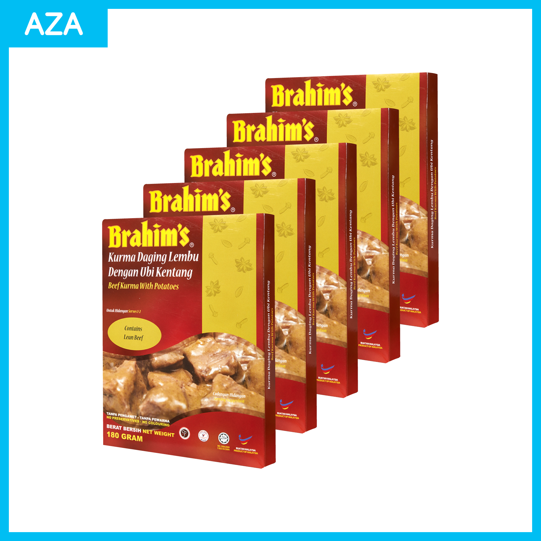 Brahims Meals Ready To Eat - Kurma Daging Lembu Dengan Ubi Kentang