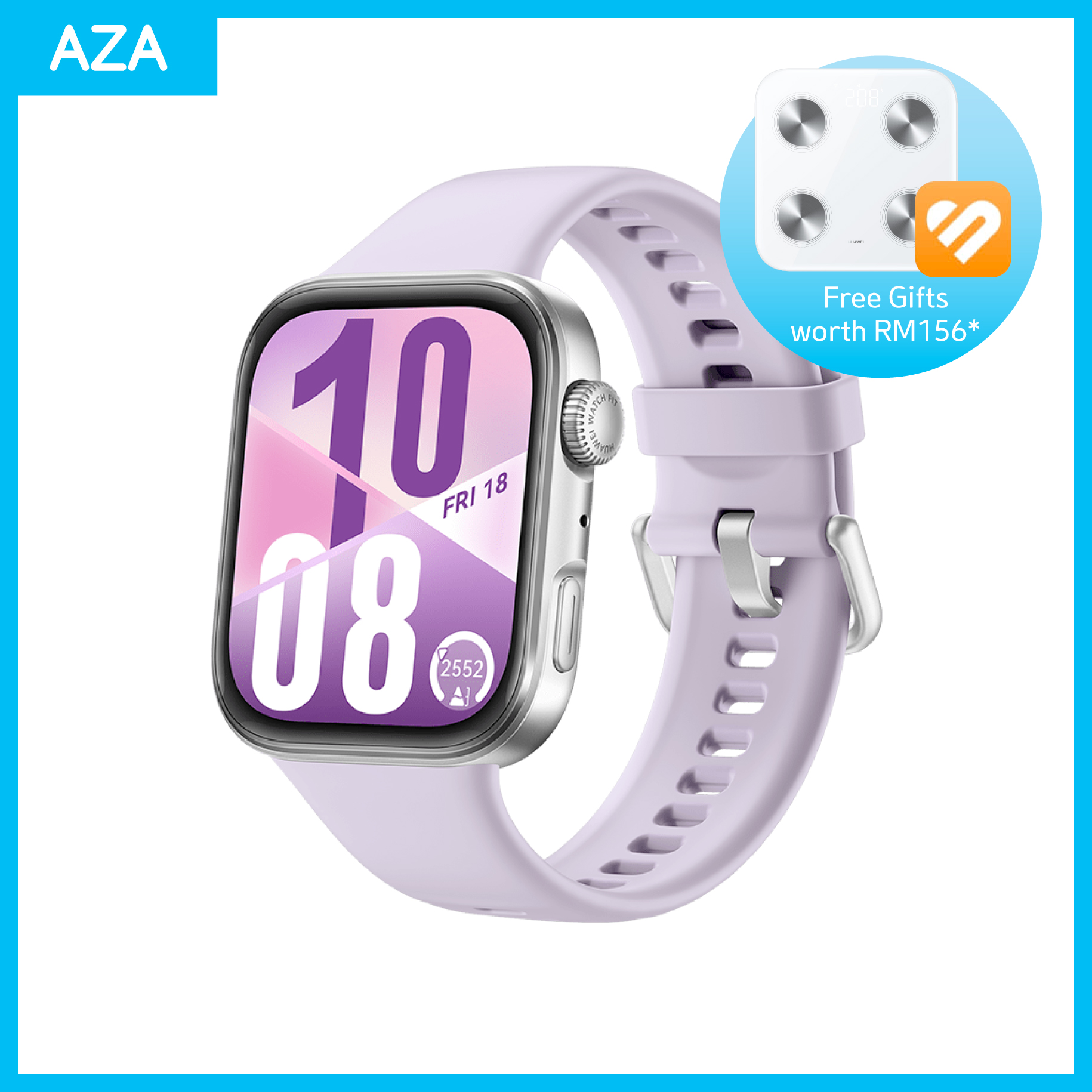 Huawei Watch Fit 4 Purple Fluoroelastomer Strap
(Preorder Deal)